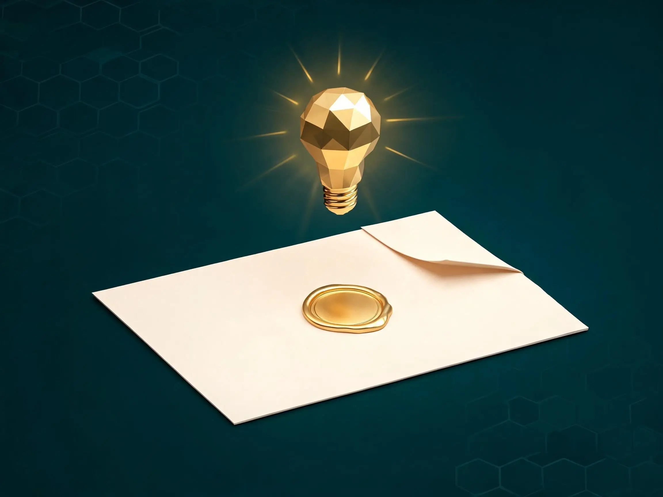 Patent application document with approval checkmark representing patent filing services in Mexico
