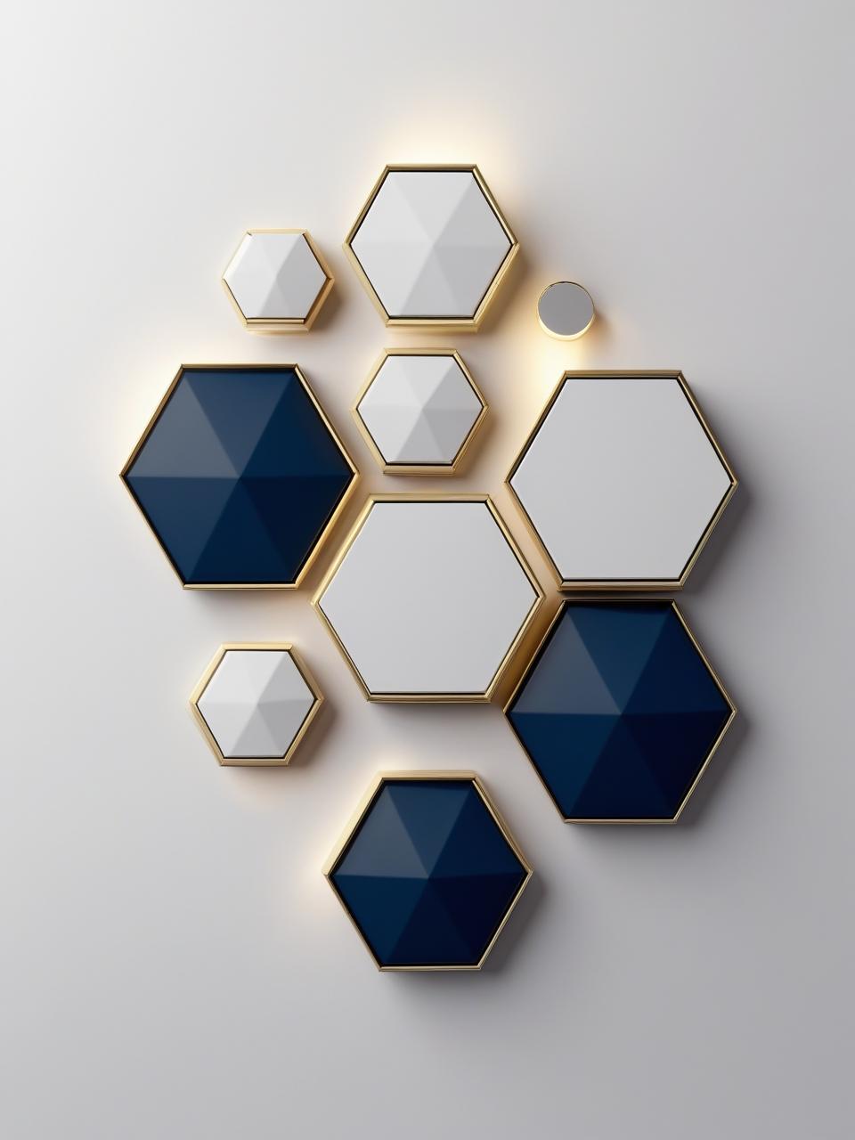 Modern geometric design representing AURAM intellectual property services - trademark, patent and copyright protection in Mexico