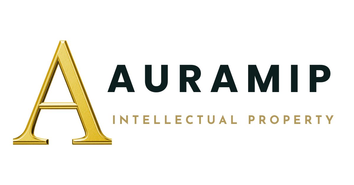 AURAMIP Intellectual Property logo White - Premium IP attorney services in Mexico for trademarks, patents and copyright