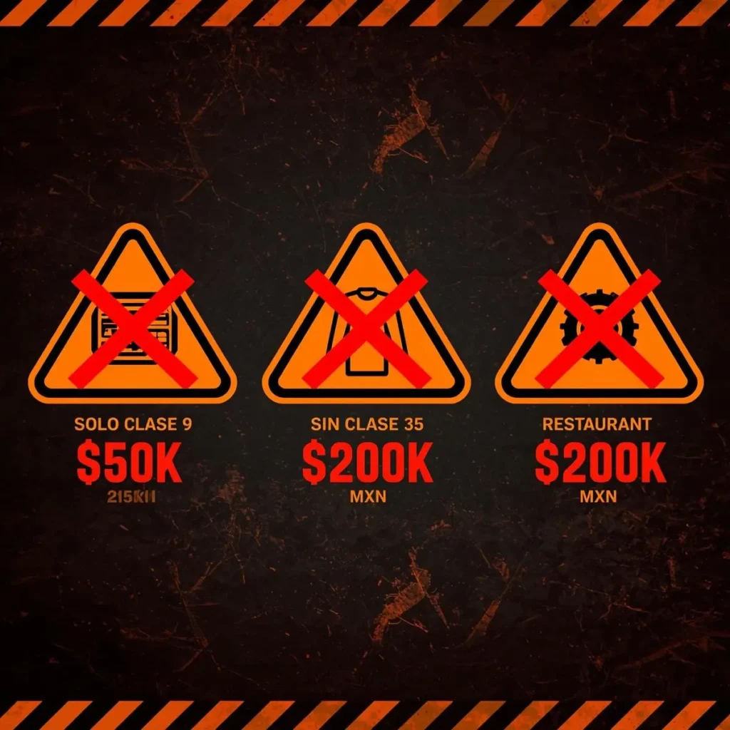 Errores costosos al elegir clases de Niza: consecuencias de $50,000-$200,000 MXN por selección incorrecta de clases en registro de marcas México